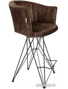 Стул Sheffilton SHT-ST42-1/S66-1 (кофейный трюфель/черный муар)