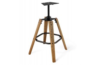 Sheffilton SHT-ST39-1/S93 (серое облако/дуб коричневый брашированный/черный муар)