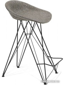 Табурет Sheffilton SHT-ST19-SF1/S66 (коричневый сахар/черный муар)