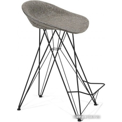 Табурет Sheffilton SHT-ST19-SF1/S66 (коричневый сахар/черный муар)