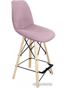 Стул Sheffilton SHT-ST29-C22/S80-1 (розовый зефир/прозрачный лак/черный муар)