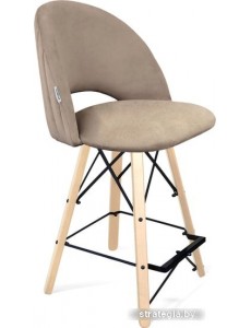 Стул Sheffilton SHT-ST34-1/S80-1 (латте/прозрачный лак/черный)