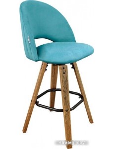 Стул Sheffilton SHT-ST34-1/S93 (голубая пастель/дуб коричневый браш./черный)