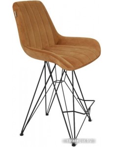 Стул Sheffilton SHT-ST37/S66-1 (горчичный/черный муар)