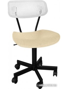 Офисный стул Sheffilton SHT-ST85/S121М (белый/бежевый/черный муар)