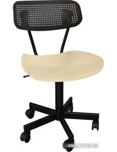 Офисный стул Sheffilton SHT-ST85/S121М (черный муар/черный/бежевый)