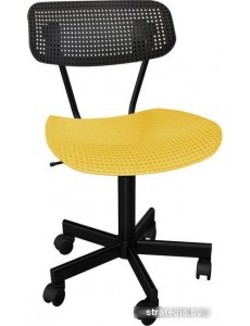 Офисный стул Sheffilton SHT-ST85/S121М (черный/желтый/черный муар)