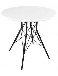 Кухонный стол Sheffilton SHT-T2 (черный муар/белый)