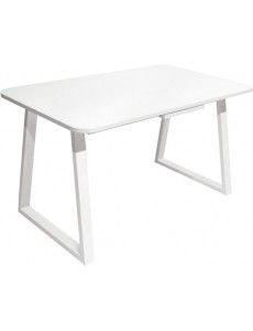 Кухонный стол Sheffilton SHT-T40/130-160 (белый глянцевый/белый)