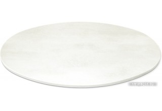 Sheffilton SHT-TU10/120-80 МДФ овальный (черный муар/бетон крем)