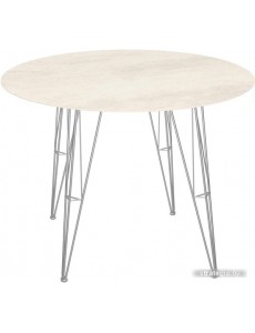 Кухонный стол Sheffilton SHT-TU10/TT21-6 (хром лак/песчаное облако)