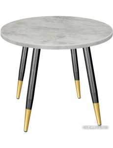 Кухонный стол Sheffilton SHT-TU14/80 (черный муар/золото/бетон светлый)