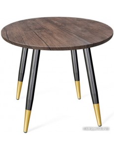 Кухонный стол Sheffilton SHT-TU14/80 (черный муар/золото/палисандр)