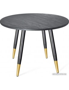 Кухонный стол Sheffilton SHT-TU14/TT 90 (черный муар/золото/каменный уголь)