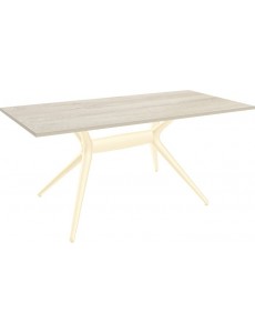 Кухонный стол Sheffilton SHT-TU30-2/TT 120/80 (бежевый/дуб беленый)