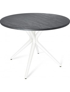 Кухонный стол Sheffilton SHT-TU30/TT 90 (белый/каменный уголь)