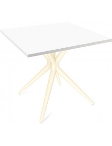 Кухонный стол Sheffilton SHT-TU30/TT80/80 (ваниль/белый)