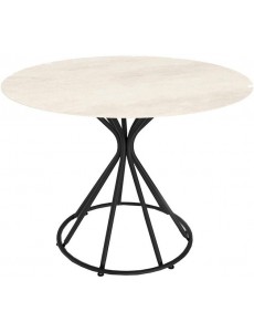 Кухонный стол Sheffilton SHT-TU4-1/TT21-6 90 керамика (черный муар/песчаное облако)