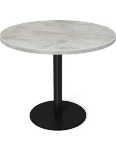 Кухонный стол Sheffilton SHT-TU43/TT 80 SHT-T222 (черный муар/бетон светлый)