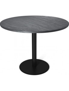 Кухонный стол Sheffilton SHT-TU43/TT 90 (черный муар/каменный уголь)