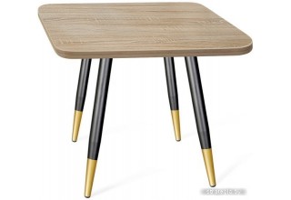 Sheffilton SHT-ТU14/ЛДСП 60/60 (чёрный муар/золото/дуб сонома)