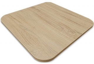 Sheffilton SHT-ТU14/ЛДСП 60/60 (чёрный муар/золото/дуб сонома)