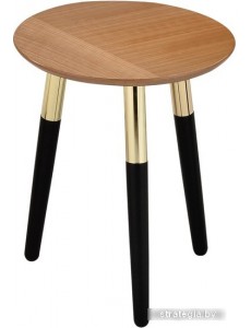 Журнальный столик Sheffilton SHT-CT17 191695 (дуб весенний/черное дерево/латунь)