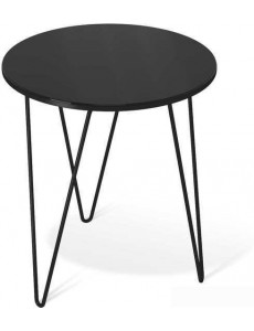 Журнальный столик Sheffilton SHT-CT27 (черный муар/черный глянец)