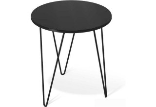 Журнальный столик Sheffilton SHT-CT27 (черный муар/черный глянец)