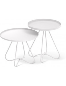 Журнальный столик Sheffilton SHT-CT3/CT3-2 (белый муар)