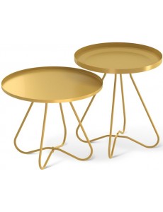 Журнальный столик Sheffilton SHT-CT3/CT3-2 (золото)
