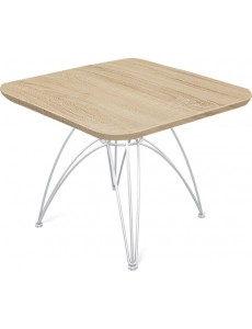 Журнальный столик Sheffilton SHT-S112/ЛДСП 60/60 (хром лак/дуб сонома)