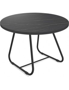 Журнальный столик Sheffilton SHT-S38/ЛДСП 70 (черный муар/камень пьетра гриджио черный)