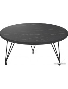 Журнальный столик Sheffilton SHT-TU29/H36/ЛДСП 60 (черный муар/камень пьетра гриджио черный)