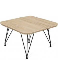 Журнальный столик Sheffilton SHT-TU29/H36/ЛДСП 60/60 (дуб сонома/черный муар)