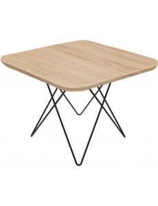 Журнальный столик Sheffilton SHT-TU37/ЛДСП (черный муар/дуб сонома)