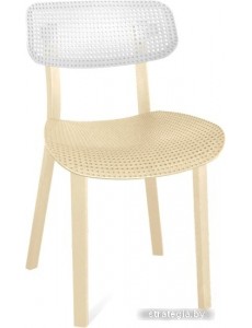 Стул Sheffilton SHT-S85 (белый/бежевый/бежевый)