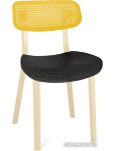 Стул Sheffilton SHT-S85 (желтый/черный/бежевый)