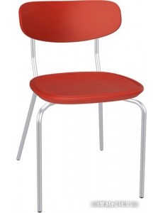 Стул Sheffilton SHT-S85М-2 (красный/красный/хром лак)