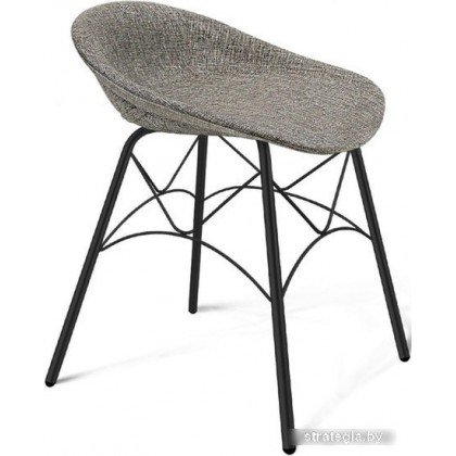 Табурет Sheffilton SHT-ST19-SF1/S107 (коричневый сахар/черный муар)