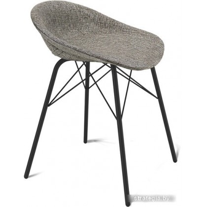 Стул Sheffilton SHT-ST19-SF1/S64 (коричневый сахар/черный муар)