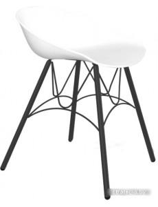 Стул Sheffilton SHT-ST19/S100 (белый/черный муар)