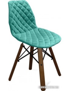 Стул Sheffilton SHT-ST29-C12/S70 (голубая лагуна/темный орех/черный)