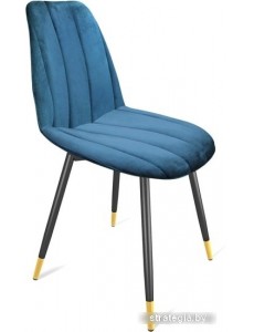 Стул Sheffilton SHT-ST29-С1/S95-1 (морская глубина/черный муар/золото)