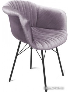 Стул с подлокотниками Sheffilton SHT-ST31-C1/S64 (ледяная лаванда/черный муар)