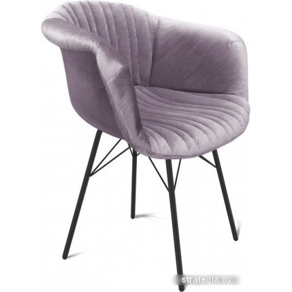 Стул с подлокотниками Sheffilton SHT-ST31-C1/S64 (ледяная лаванда/черный муар)