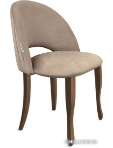 Стул Sheffilton SHT-ST34-1/S122 (латте/темный орех/черный муар)