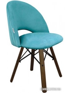 Стул Sheffilton SHT-ST34-1/S70 (голубая пастель/темный орех/черный)
