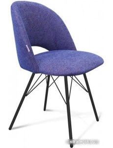 Стул Sheffilton SHT-ST34/S37 (синий мираж/чёрный муар)