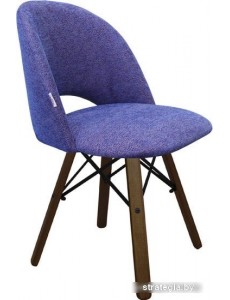 Стул Sheffilton SHT-ST34/S70 (синий мираж/темный орех/черный)